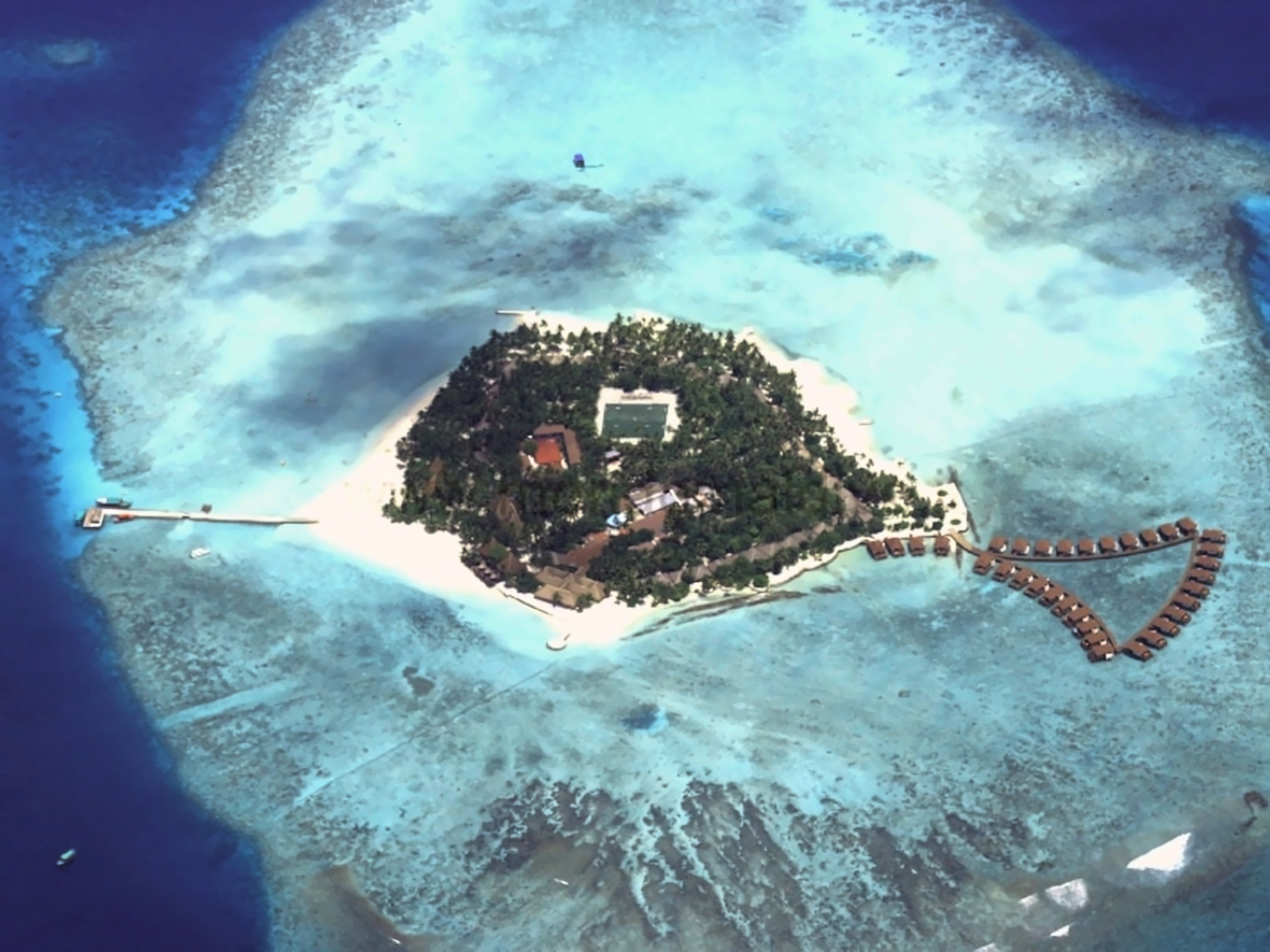 Alimatha Island in Maldives